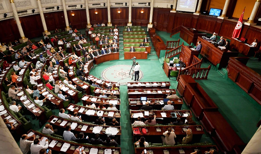 Tunisian lawmakers during a plenary session at the parliament in the capital Tunis on July 28, 2018. (AFP)