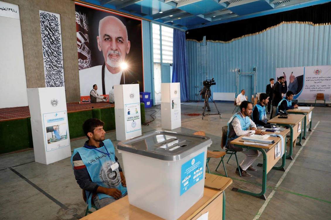 Afghan voters are headed to polling precincts on Saturday to elect a new president amid high security and Taliban threats to disrupt the elections. (Reuters)