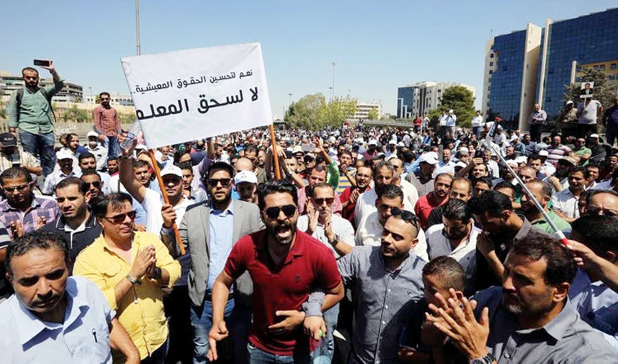 The Jordanian government and the public teachers’ union have plunged the country into one of the most serious labor disputes in its history. (Reuters)