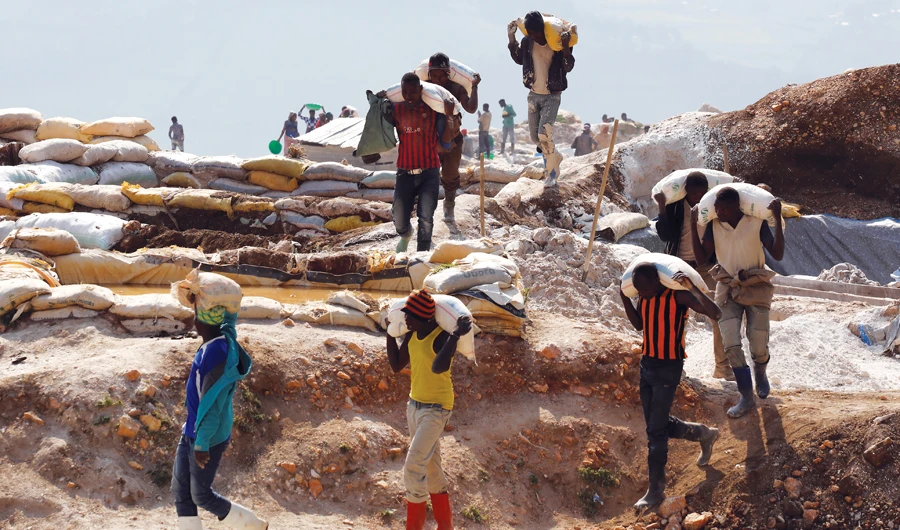 The SMB mine at Rubaya, Democratic Republic of Congo, where the new digital tracking service was launched. (Reuters)