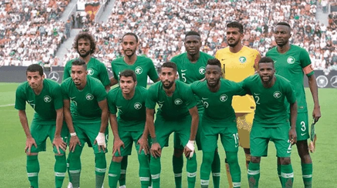 The Saudi national football team. (SPA file photo)