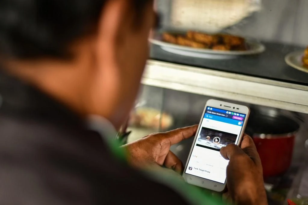 The operation in Indonesia involved a network of over 100 fake accounts on Facebook and Instagram posting content in English and Indonesian. (AFP)