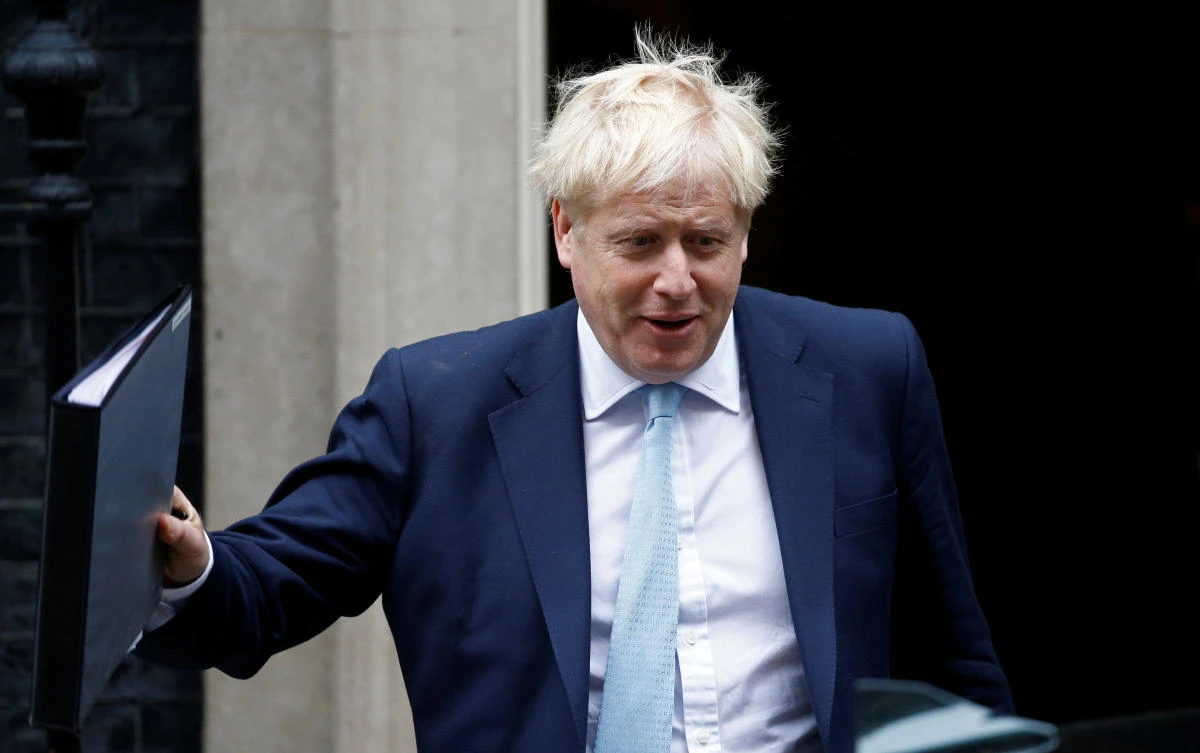 Britain's Prime Minister Boris Johnson leaves Downing Street in London, Britain, October 3, 2019. (Reuters)