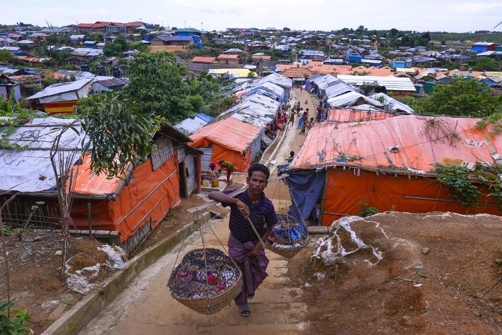 The prime ministers of India and Bangladesh have agreed on the need for greater efforts to facilitate the safe return of hundreds of thousands of Rohingya refugees who have fled violence in Myanmar and taken refuge in Bangladesh. (File/AFP)