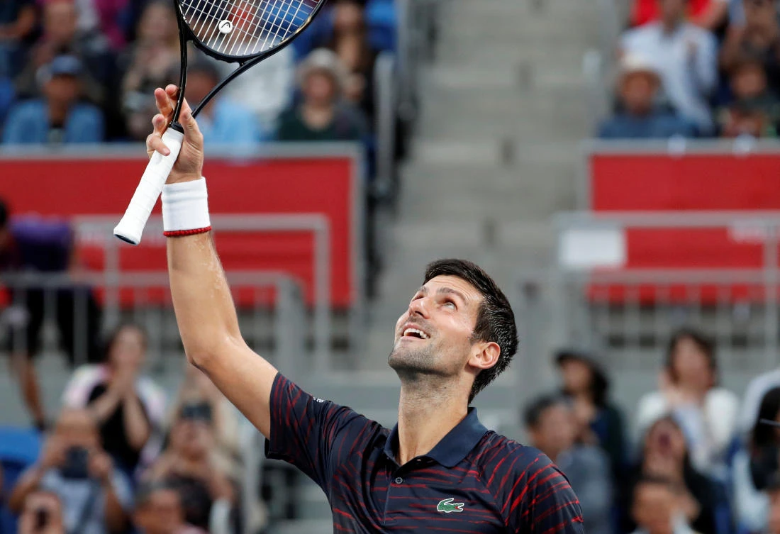 Top-ranked Novak Djokovic needed just one hour nine minutes for the 6-3, 6-2 Japan Open win. (Reuters)