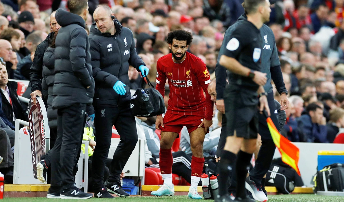 Salah sustained against Leicester on Saturday. (Reuters)