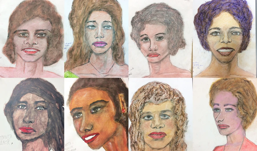 This combination of undated sketches provided by the FBI shows drawings made by admitted serial killer Samuel Little, based on his memories of some of his victims. Little, who claims to have killed more than 90 women across the country, is now considered to be the deadliest serial killer in U.S. history, the Federal Bureau of Investigation said. (AP)