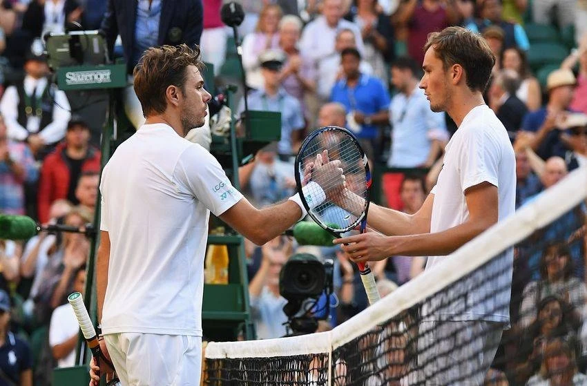 Swiss three-time Grand Slam winner Stanislas Wawrinka (L) and rising star Daniil Medvedev are two big names already signed up to appear in the eight-player December 12-14 hardcourt event. (AFP)