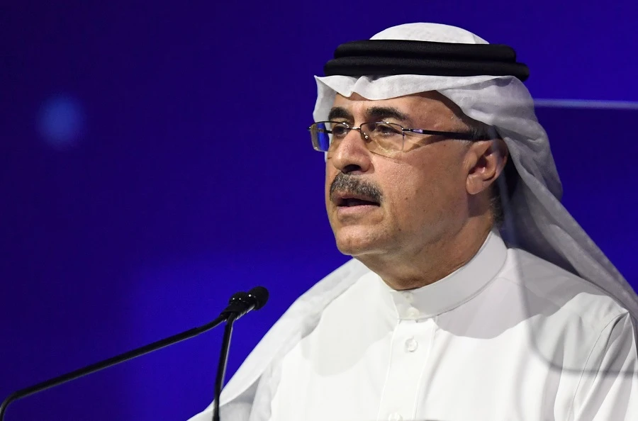Saudi state oil company Aramco's CEO Amin Nasser speaks during the 24th World Energy Congress (WEC) in the UAE capital Abu Dhabi on September 10, 2019. (File/AFP)