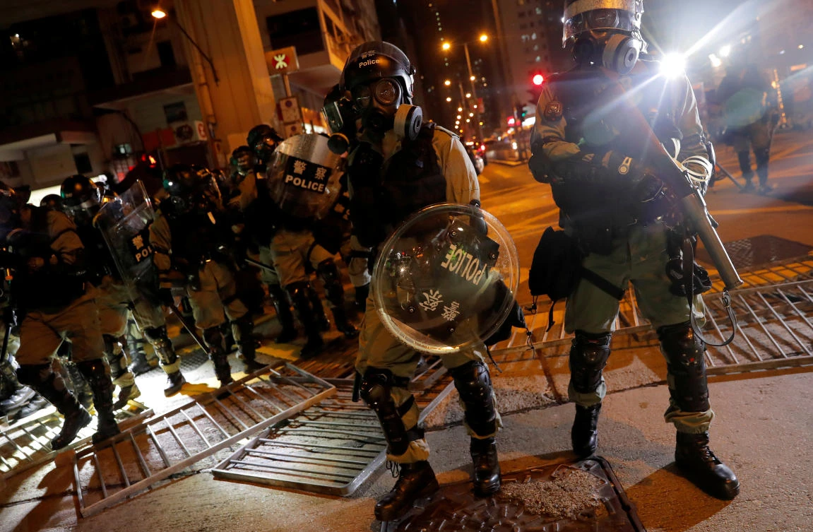Apple said the smartphone app HKmap.live has been used to target and ambush police. (AFP)