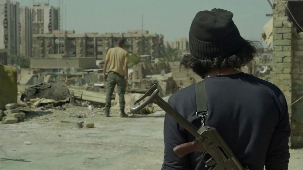 Above, a still from the movie ‘Haifa Street,’ directed by Iraqi-director Mohanad Hayal, which won the festival’s New Currents award together with ‘Rom’ from Vietnam’s Tran Thanh Huy. (AFP)