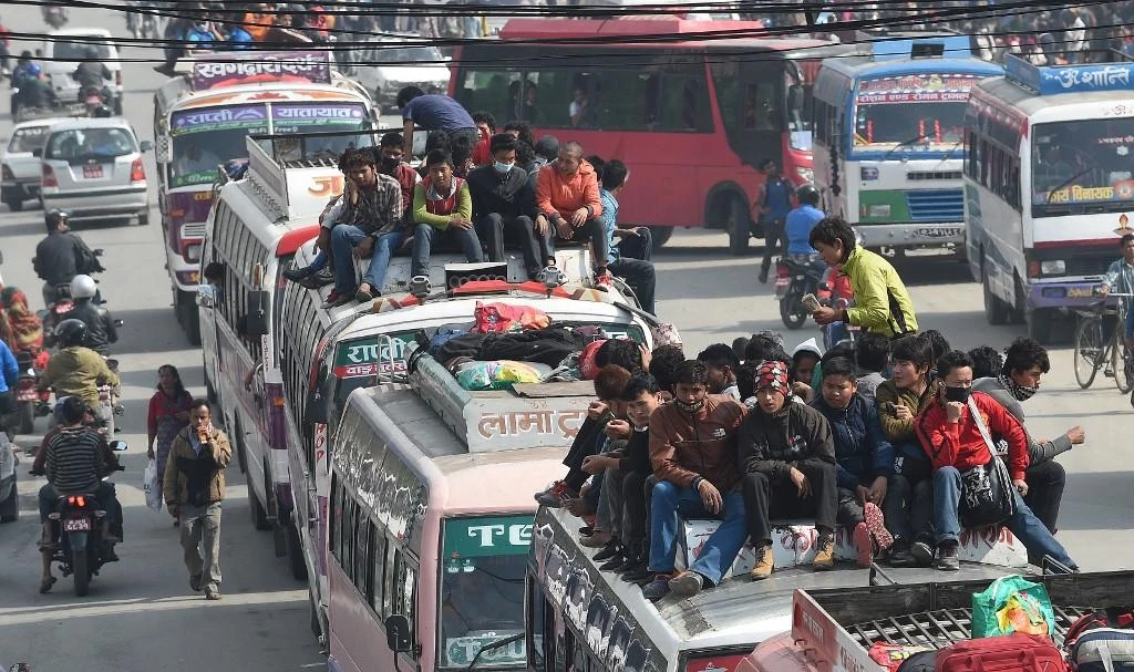 Accidents are common on Nepal’s poorly maintained highways, with the number increasing during the festival season when the roads are far busier and public transport overcrowded. (AFP file photo)