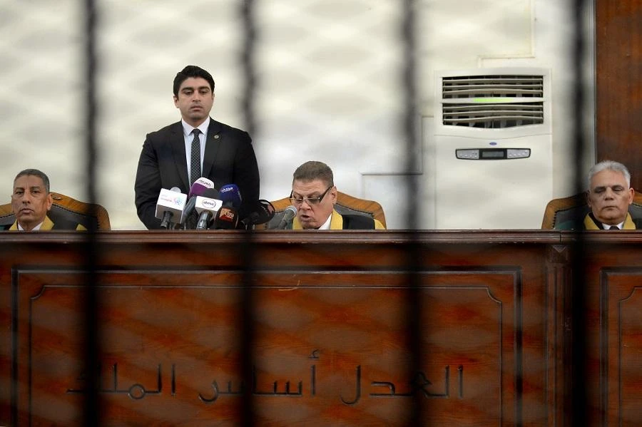 The Giza criminal court on Saturday also sentenced eight defendants to life in prison on similar charges that include attacking security forces, and possession of weapons and explosives. (File/AFP)
