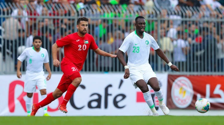 Saudi Arabia were held to a goalless draw by Palestine in Al-Ram on Tuesday in their historic 2022 World Cup qualifying clash in the West Bank. (Saudi Football Federation/AFC)