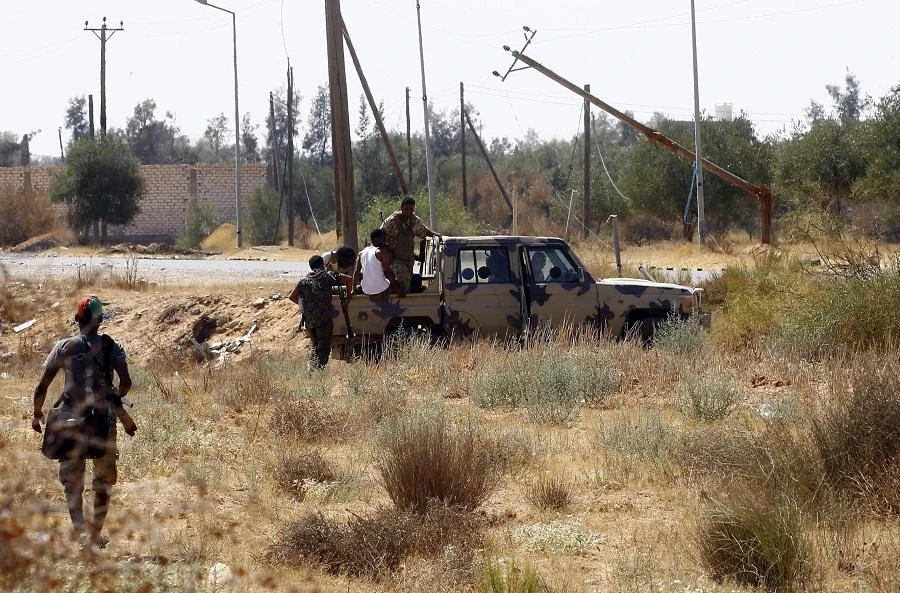 Benghazi-based Prime Minister Abdullah Al-Thani said the country’s eastern regions were receiving only about $126 million monthly for public salaries. (File/AFP)