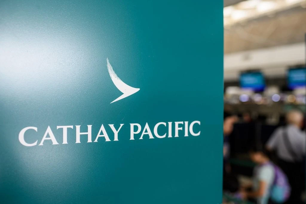 Cathay Pacific reported a 7.1 percent drop in passenger numbers in September as travelers avoided Hong Kong due to widespread anti-government protests. (AFP)