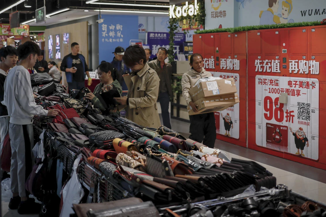 The IMF slashed China’s growth forecast to 6.1 percent for this year and 5.8 percent for 2020. (AP)