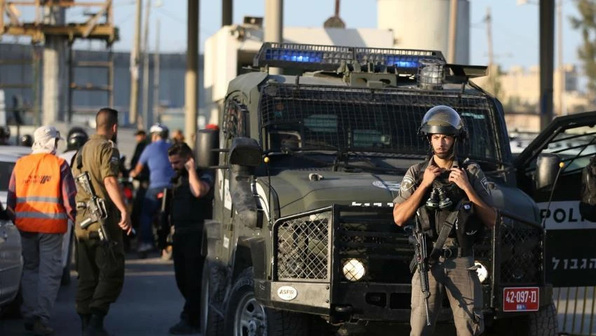 Israel’s defense ministry said a Palestinian man ran toward a checkpoint between Israel and the central West Bank city of Tulkarem ‘with a knife in hand’. (Getty Images)
