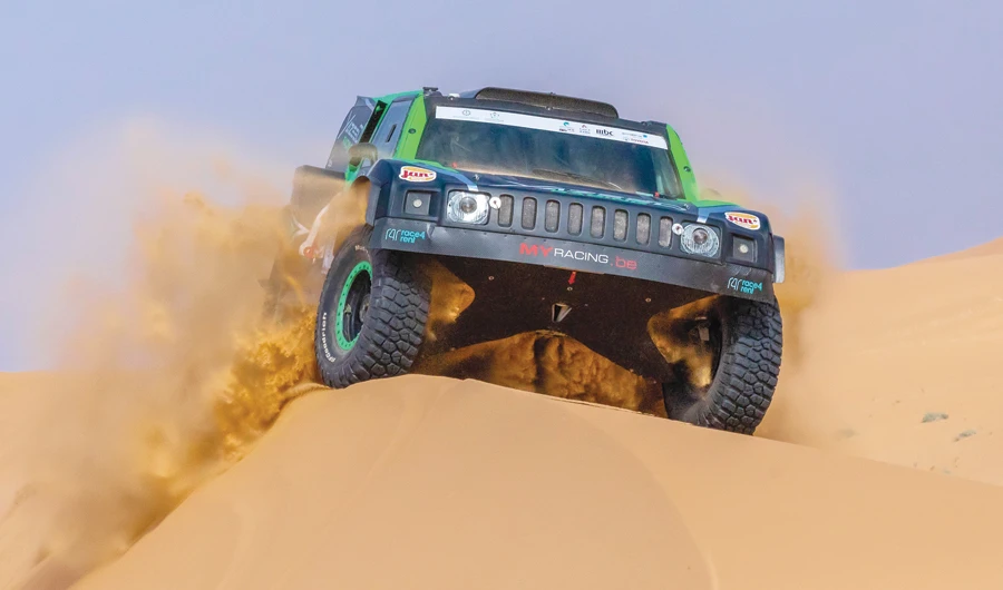 The first stage of Rally Qassim began in Umm Sidra covering a distance of 170km. Several drivers are keen to test before the Dakar Rally crosses the country for the first time in January 2020. (SPA)