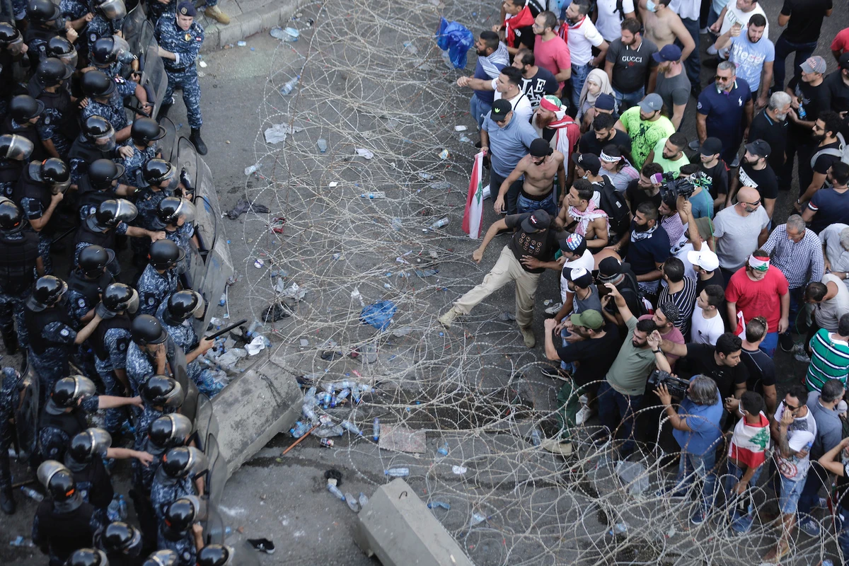 Tens of thousands gather across Lebanon for third day of protests