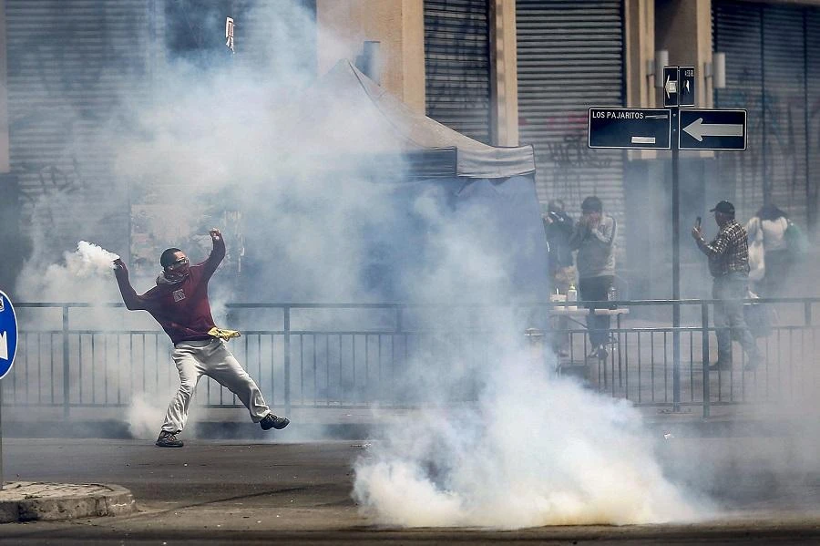 Demonstrators shouted “enough with abuse,” while the hashtag #ChileDesperto — Chile awake — made the rounds on social media. (File/AFP)