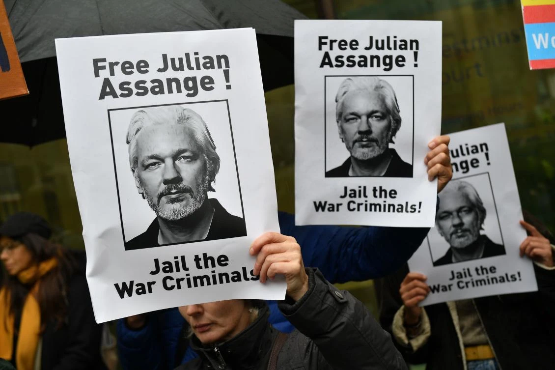 WikiLeaks founder Julian Assange has been in Belmarsh Prison on the outskirts of London while the extradition case is being prepared. (AFP)