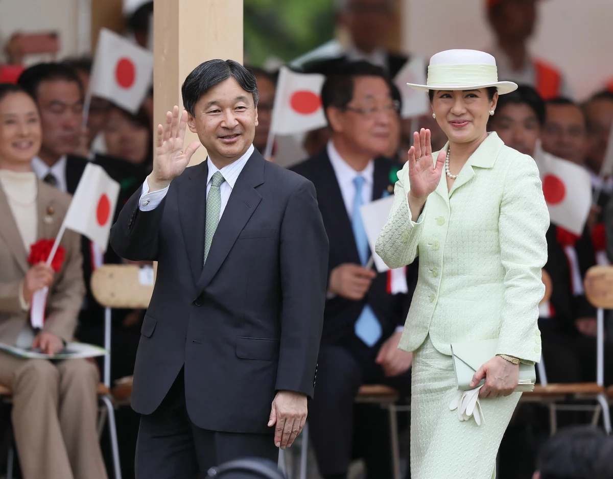 Emperor Naruhito and Empress Masako. (AFP)