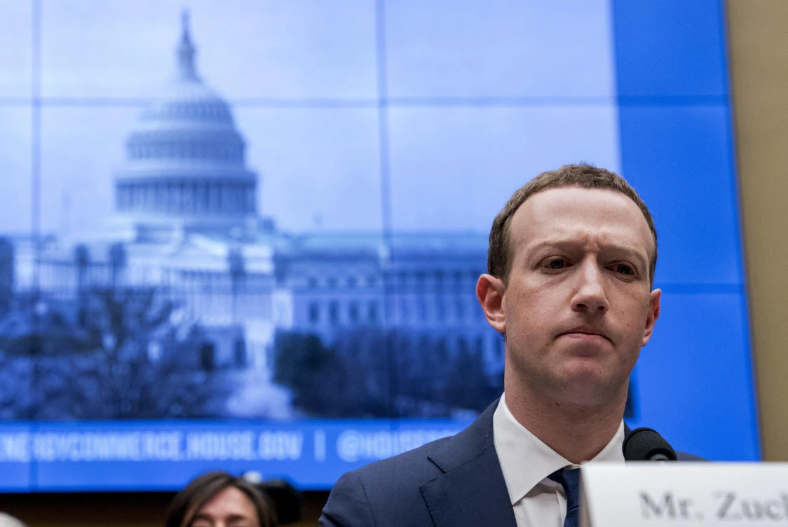 Facebook CEO Mark Zuckerberg was attending a hearing on Facebook’s plan to create a global digital currency. (File/AP)