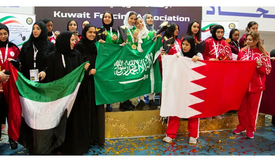 Gold spurs Saudi women fencers to games glory