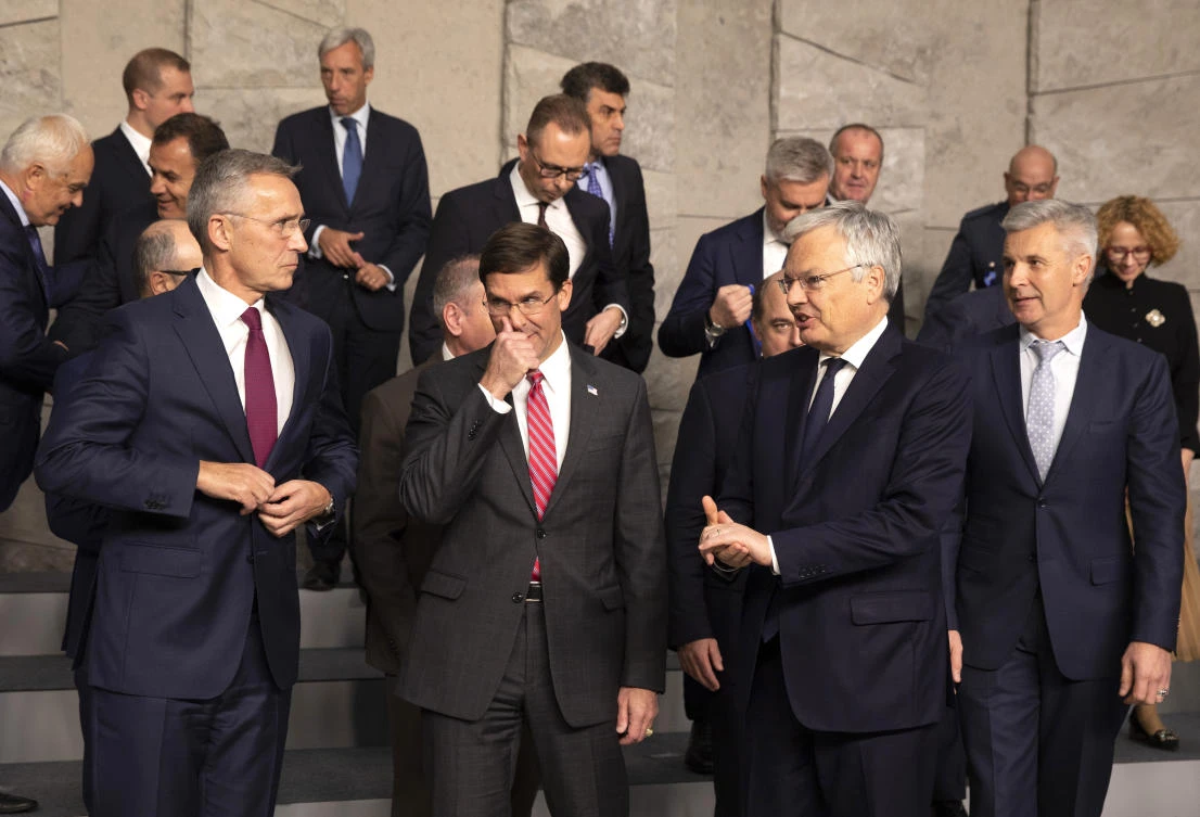NATO defense ministers gather for a two-day meeting to discuss the invasion of northern Syria by alliance member Turkey, amid deep concern over Ankara's actions. (AP)
