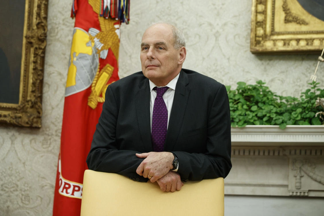 John Kelly, President Donald Trump’s former chief of staff, said he dissuaded Trump from hiring a ‘yes man’ for the job he left. (AP)
