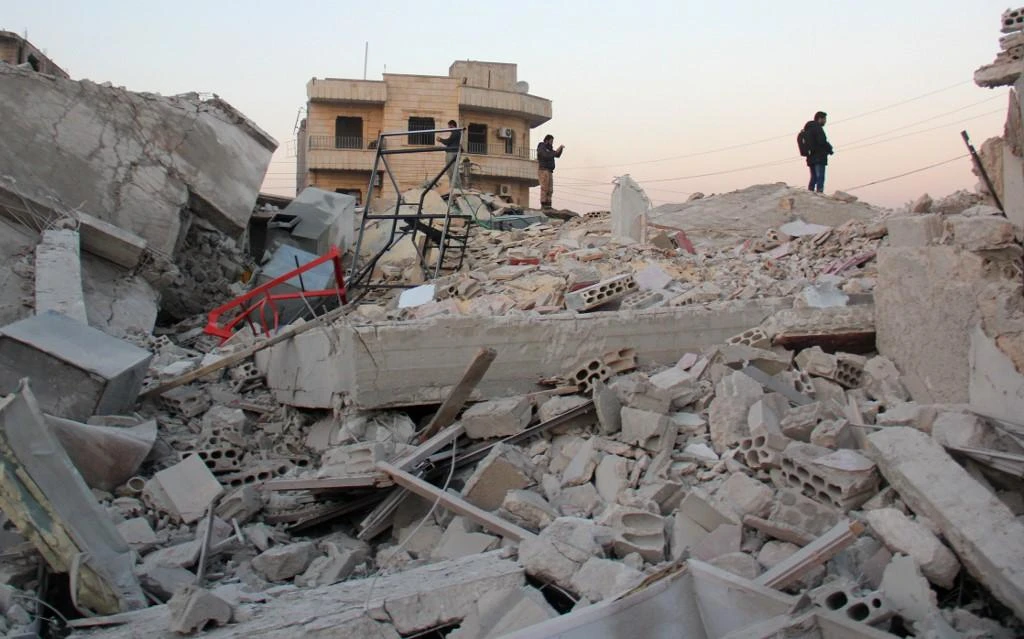The targets of the attack where in a village in Idlib. (File/AFP)