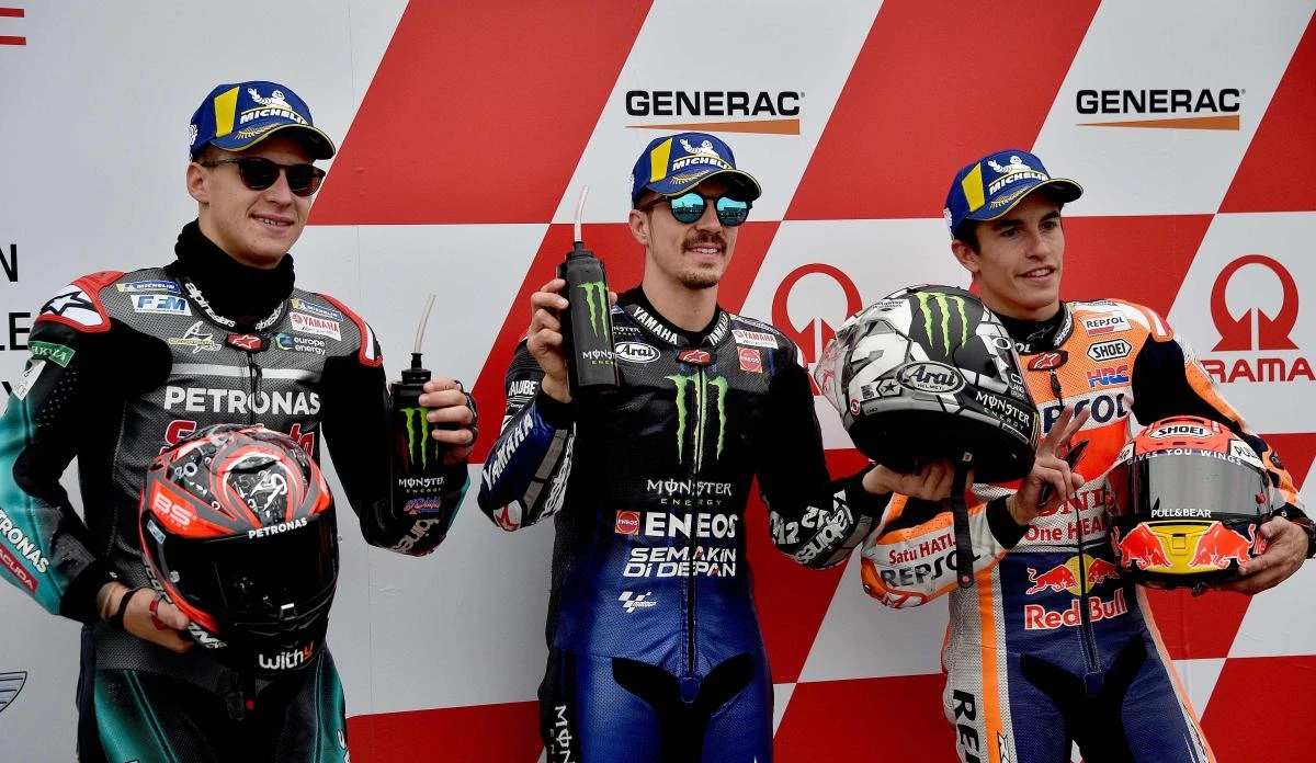 In desperate bid to retake the lead on the final lap, Vinales pushed too hard and skidded out to hand Marquez his fifth win in a row. (File/AFP)