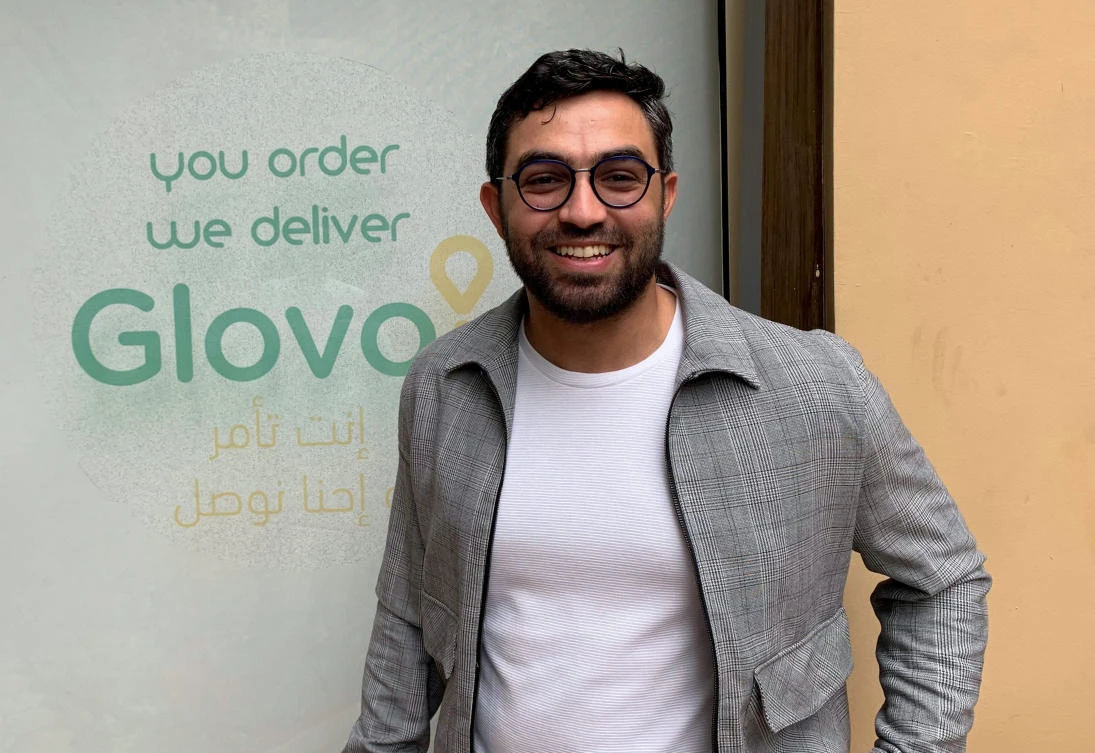 Mustafa Kamel, Head of Sales at Glovo Egypt looks on after an interview with Reuters in Cairo, Egypt October 22, 2019. (Reuters)