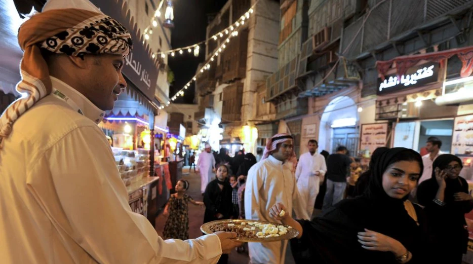 This is a file photo - festivities in the Saudi coastal city of Jeddah as Muslims in the kingdom celebrate the holy fasting month of Ramadan. (AFP)