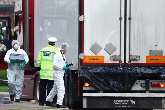 Authorities are still trying to identify the 31 men and eight women found in the truck. (Reuters)
