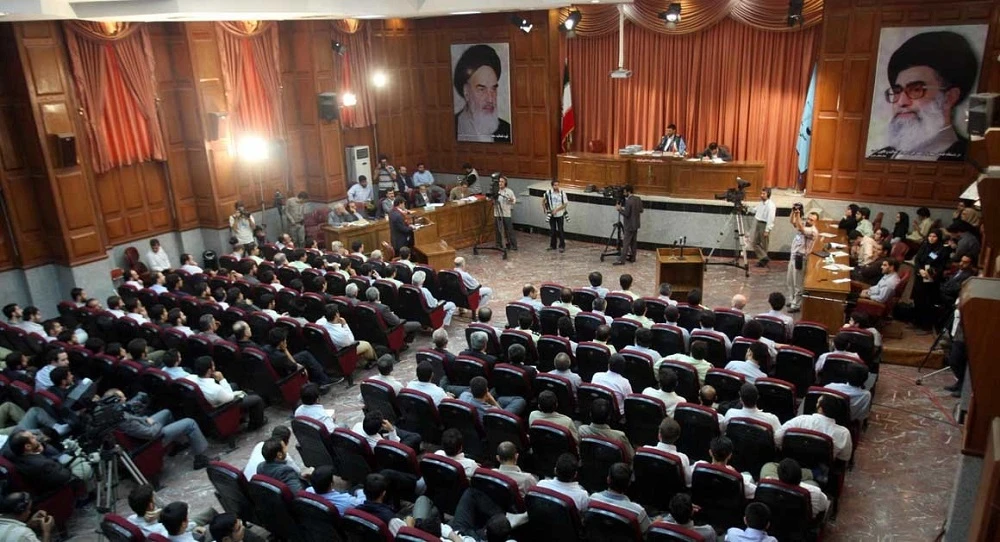 An Iranian lawyer representing two French researchers in custody in Tehran says that prosecutors have given no evidence of spying and security charges against them. (File/AFP)