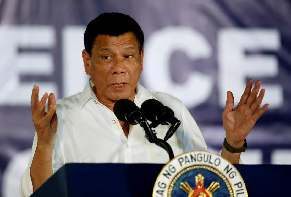 The president has a frosty relationship with opposition leader Robredo, who was elected separately from Duterte. (File/Reuters)