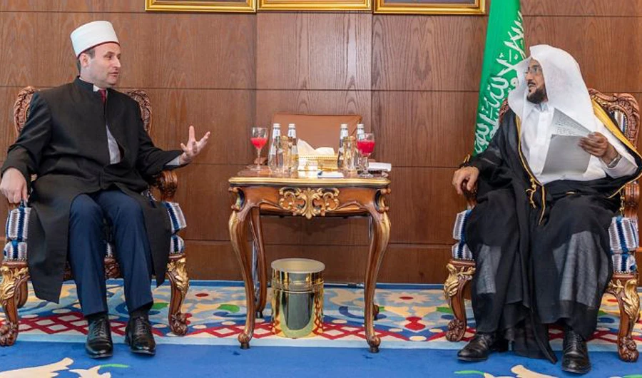 The signing ceremony was attended by Albanian and Saudi officials. (SPA)