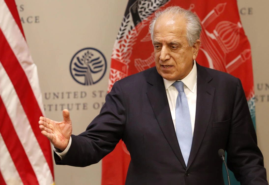 Zalmay Khalilzad earlier met with Pakistan’s Prime Minister Imran Khan and is expected to hold talks with the country’s powerful military army chief on Tuesday. (AP)