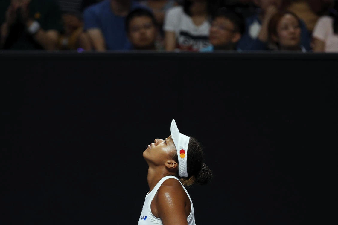 Naomi Osaka of Japan retired during last year’s edition of the lucrative year-ender with a hamstring injury. (AP)