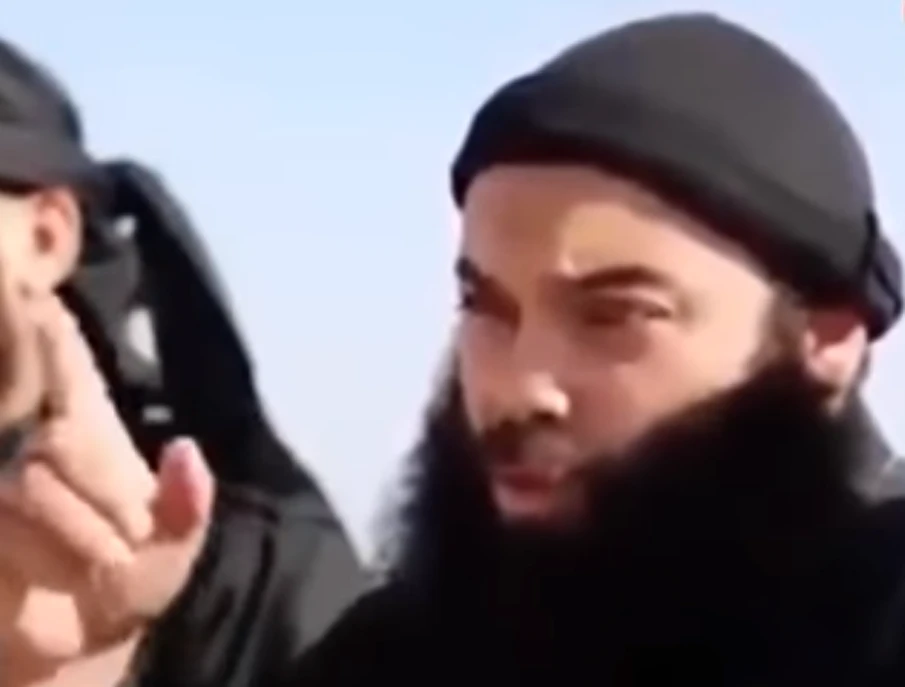 A screen grab allegedly showing former Daesh spokesman Abu Al-Hassan Al-MuHajjir. (Screen grab: YouTube)