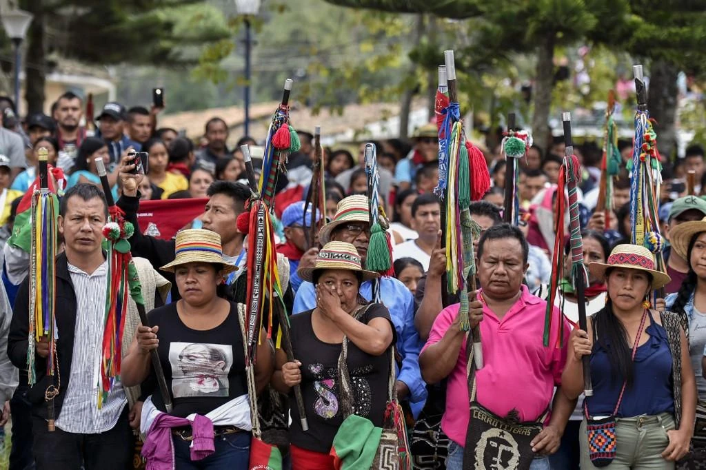 Dozens of indigenous Colombians have been killed in recent years alongside social leaders in the aftermath of the 2016 peace accord. (File/AFP)