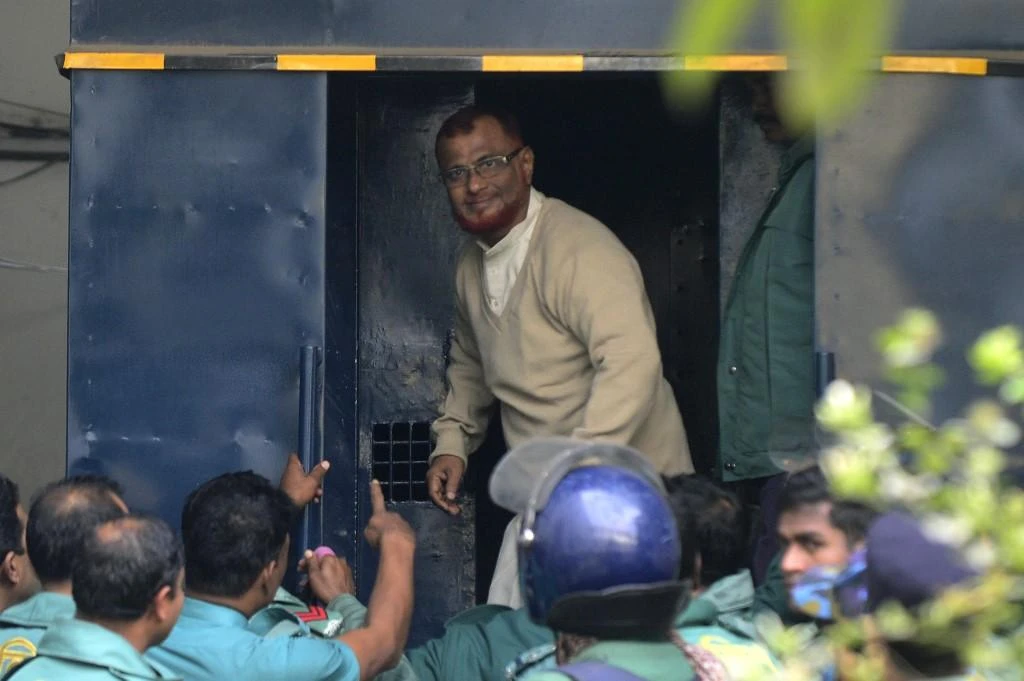 A.T.M. Azharul Islam, a stalwart of fundamentalist opposition party Jamaat-e-Islami, was sentenced to death in 2014 for rape, murder and genocide during the country’s 1971 independence war. (AFP)