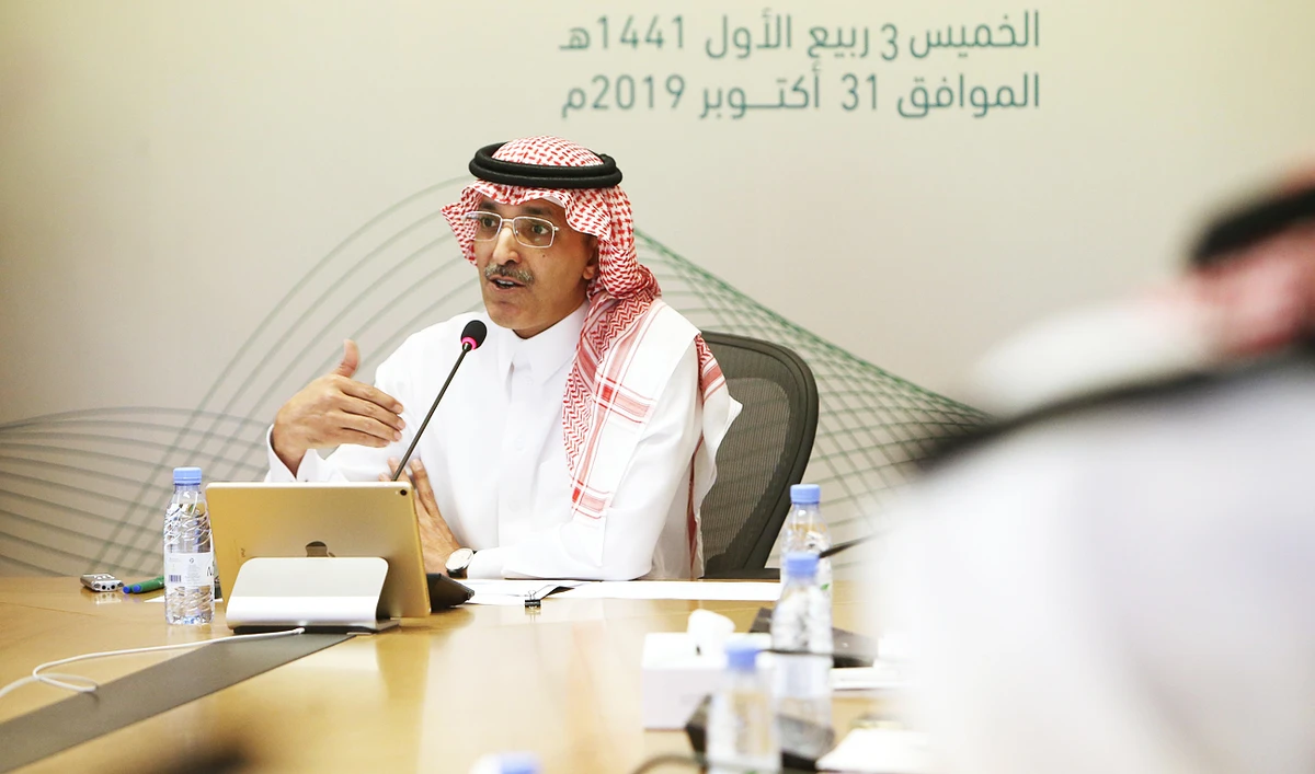 Finance Minister Mohammed Al-Jadaan speaking to media in Riyadh. (AN photo by Ahmed Fathi)