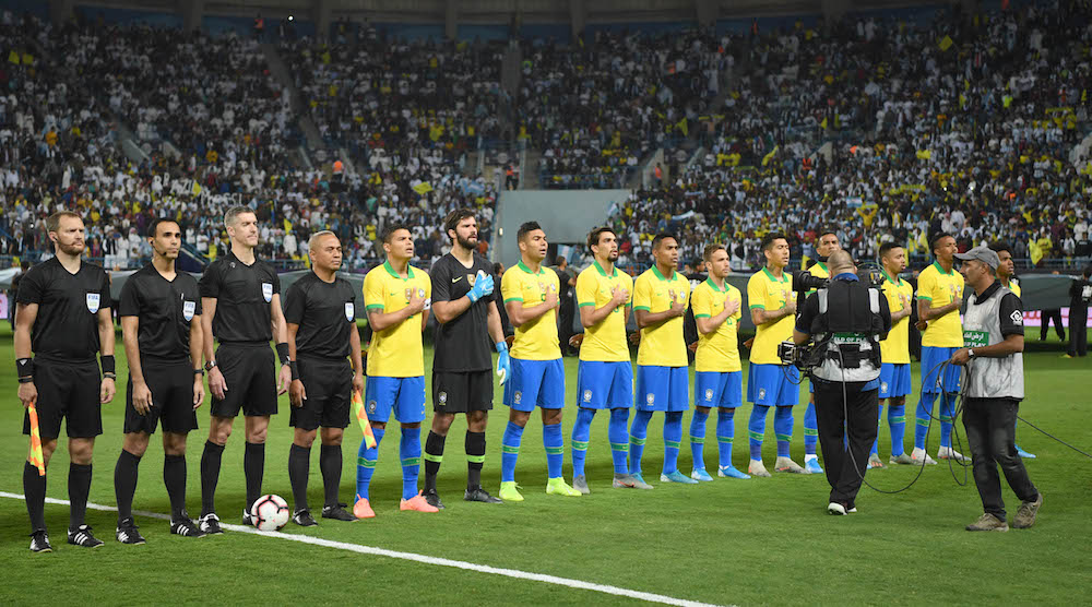 RIYADH: Lionel Messi struck on his return to international duty Friday following a three-month ban as Argentina defeated fierce rivals Brazil 1-0 in a friendly in Riyadh. (Photos: Arab News/Basheer Alzain Saleh)