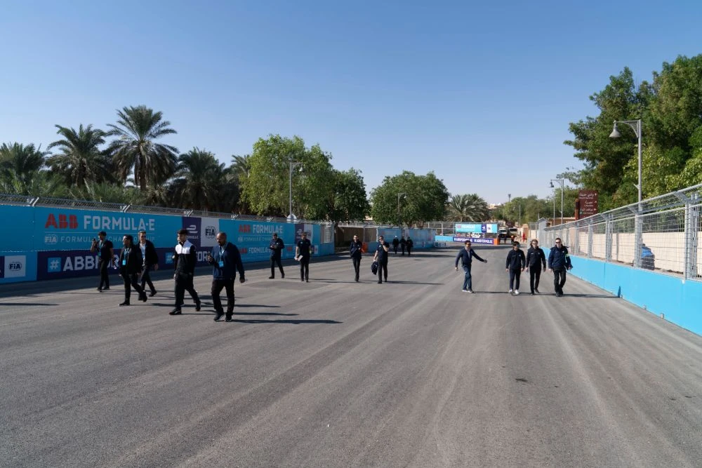 Images of preparations ahead of the Formula E Diriyah E-Prix in Riyadh, Saudi Arabia and action from day one of racing. (Photos: Ziyad Alarfaj)