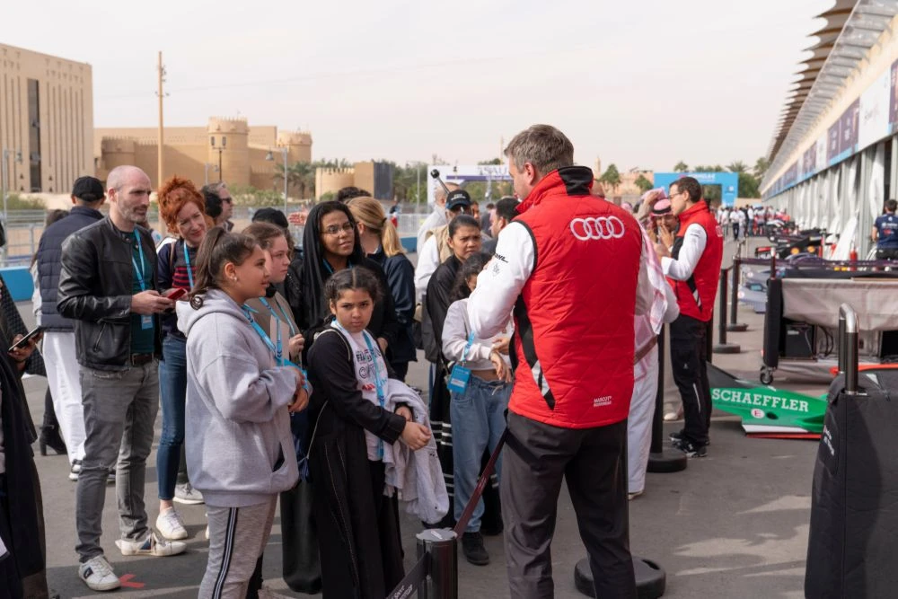 Action from Round of the Formula E Diriyah E-Prix. (Photo: Ziyad Alarfaj)