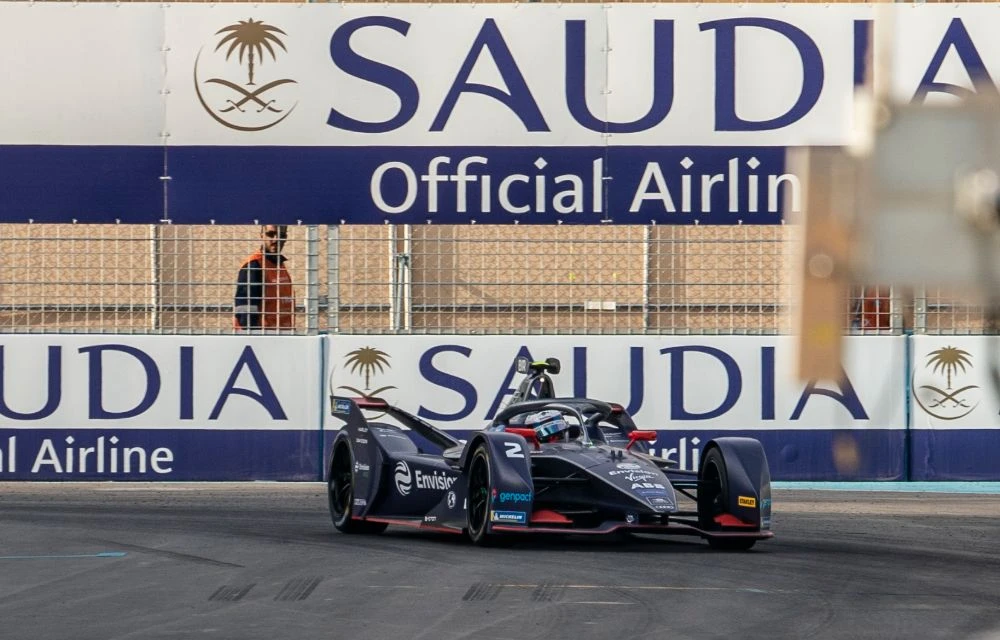 Action from Round of the Formula E Diriyah E-Prix. (Photo: Ziyad Alarfaj)