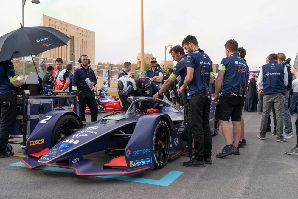 Action from Round of the Formula E Diriyah E-Prix. (Photo: Ziyad Alarfaj)